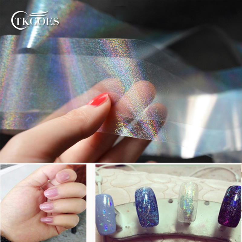 TKGOES 6PCS ο Ȧα׷ ¦ ̴   Ʈ     ¦   ƼĿ /TKGOES 6PCS New Holographic Shiny Laser Nail Art Foils Paper Candy Colors Glitter